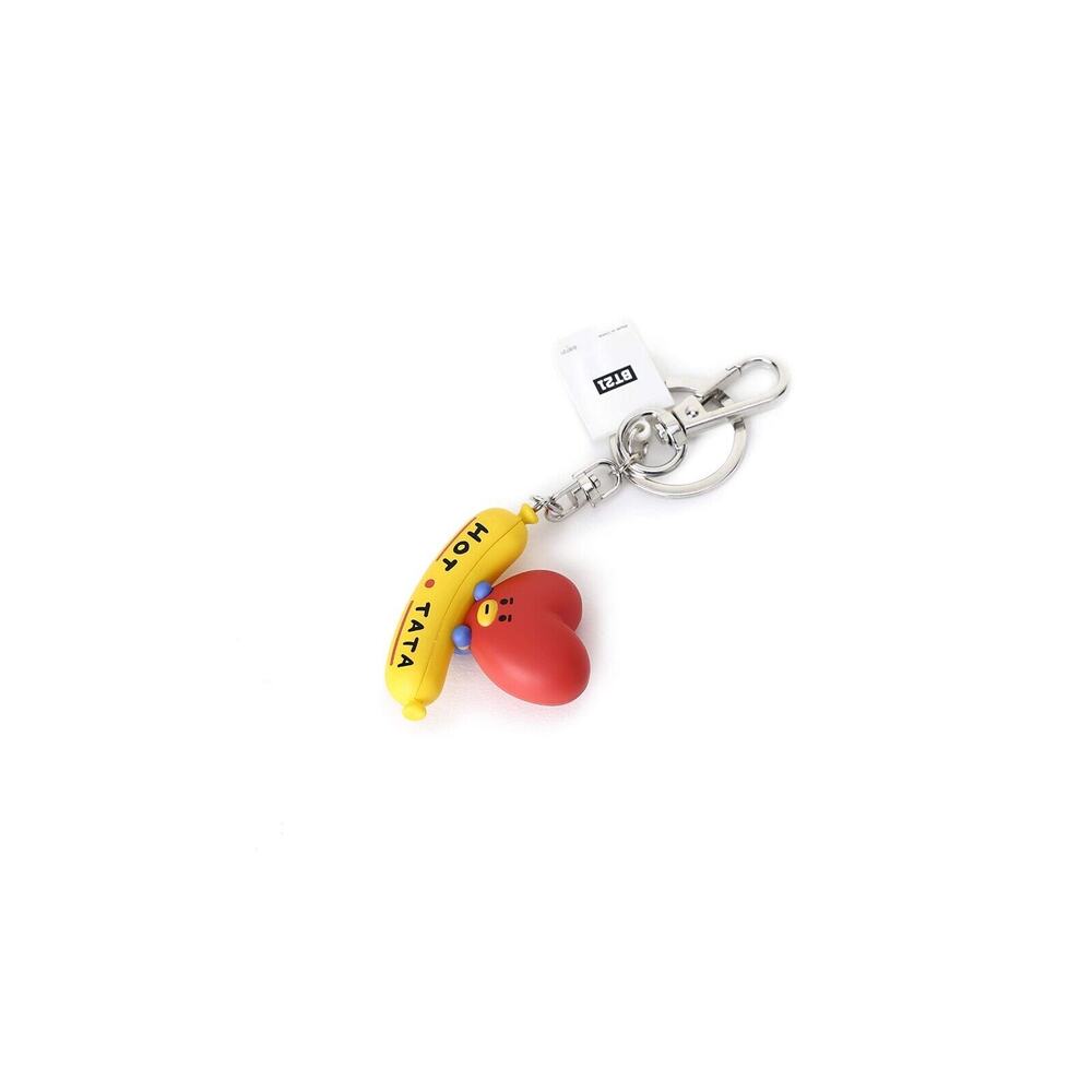 BT21 Bite Series TATA Character Cute Mini Figure Keychain Charm - NEW - Picture 9 of 9